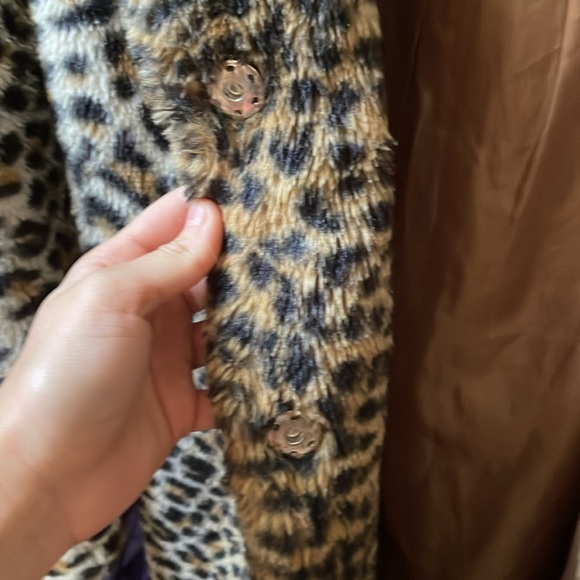 Faux Fur Jacket size S Knee Length - Picture 2 of 4